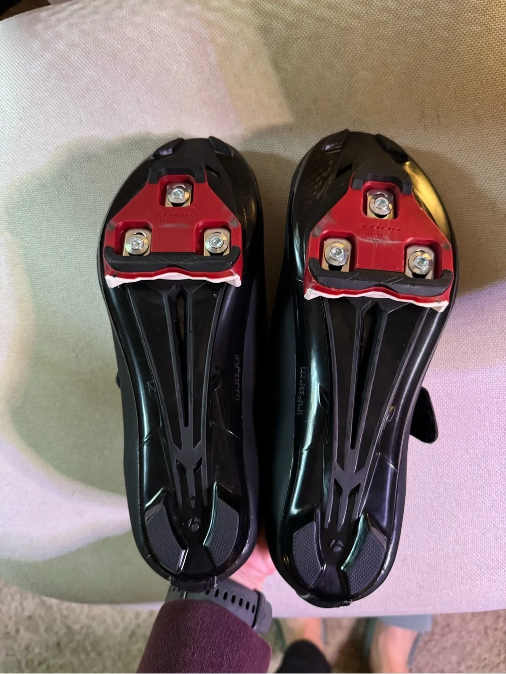 Bontrager Women's Black Cycling Shoes with Velcro Straps - size 38